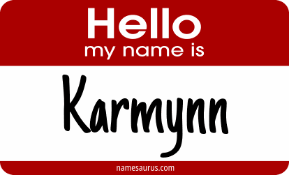 Hello my name is Karmynn png download