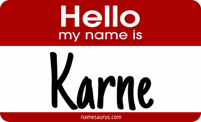 Hello my name is Karne png download