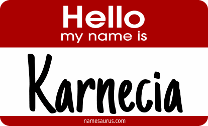 Hello my name is Karnecia png download