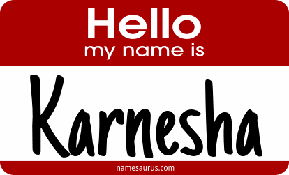 Hello my name is Karnesha png download