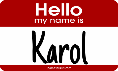 Hello my name is Karol png download