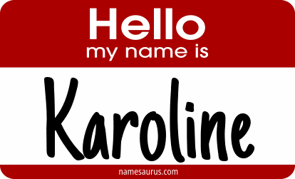 Hello my name is Karoline png download