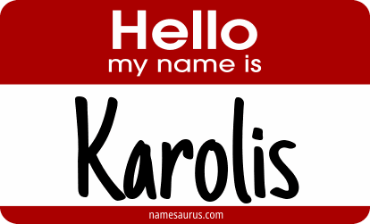 Hello my name is Karolis png download