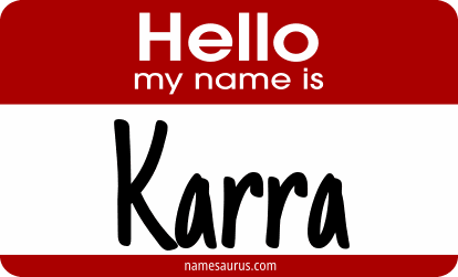 Hello my name is Karra png download