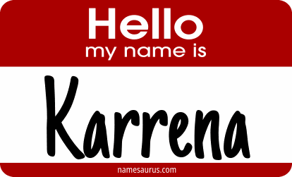 Hello my name is Karrena png download