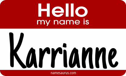 Hello my name is Karrianne png download