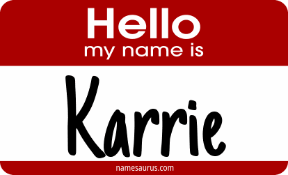 Hello my name is Karrie png download