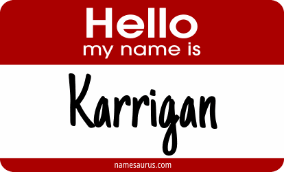 Hello my name is Karrigan png download
