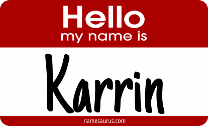 Hello my name is Karrin png download