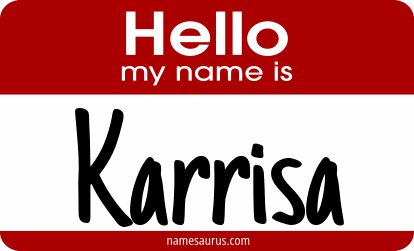 Hello my name is Karrisa png download