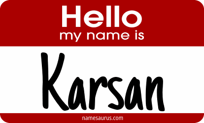 Hello my name is Karsan png download