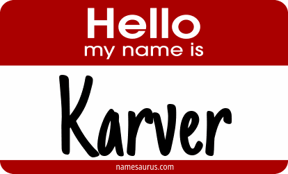 Hello my name is Karver png download