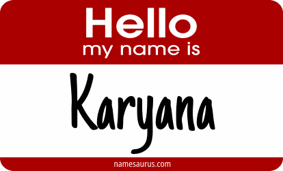 Hello my name is Karyana png download