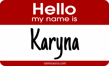 Hello my name is Karyna png download