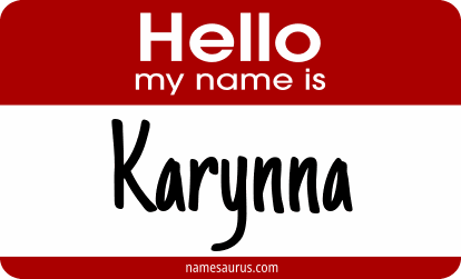 Hello my name is Karynna png download