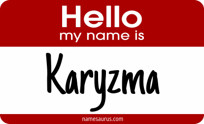 Hello my name is Karyzma png download