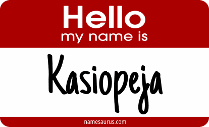 Hello my name is Kasiopeja png download