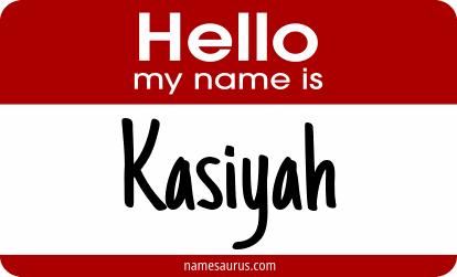 Hello my name is Kasiyah png download