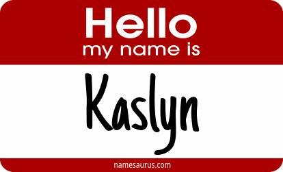 Hello my name is Kaslyn png download