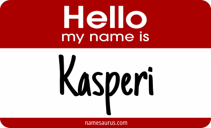 Hello my name is Kasperi png download