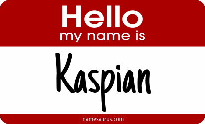 Hello my name is Kaspian png download