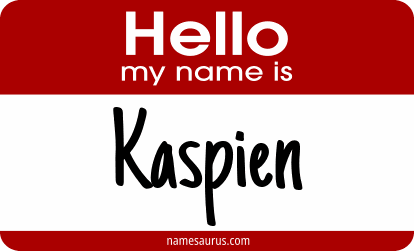 Hello my name is Kaspien png download