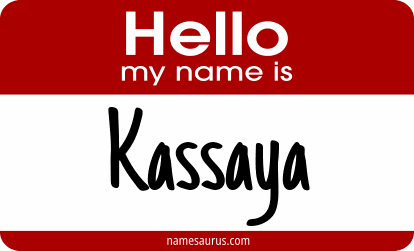 Hello my name is Kassaya png download