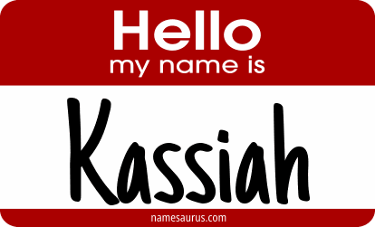 Hello my name is Kassiah png download