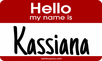 Hello my name is Kassiana png download