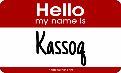 Hello my name is Kassoq png download