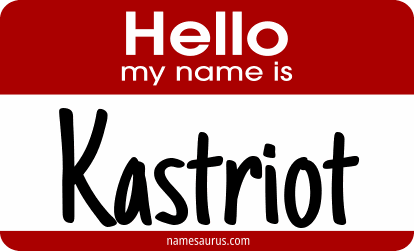 Hello my name is Kastriot png download