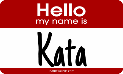 Hello my name is Kata png download