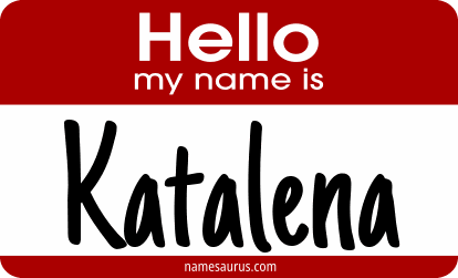 Hello my name is Katalena png download