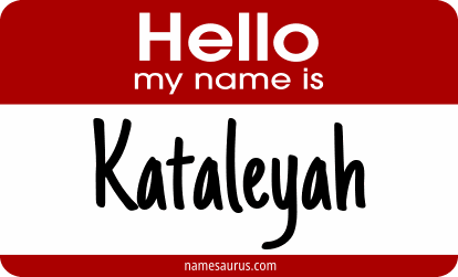Hello my name is Kataleyah png download