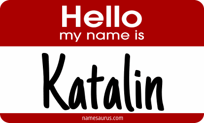 Hello my name is Katalin png download