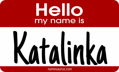 Hello my name is Katalinka png download
