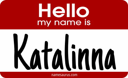 Hello my name is Katalinna png download