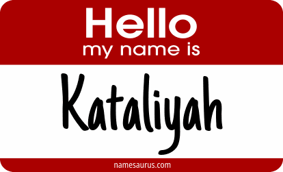 Hello my name is Kataliyah png download