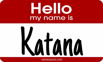 Hello my name is Katana png download