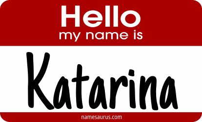 Hello my name is Katarina png download
