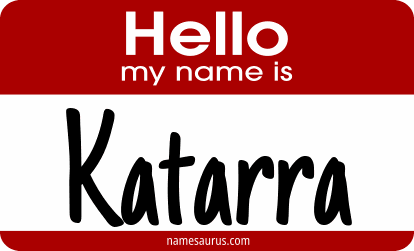 Hello my name is Katarra png download
