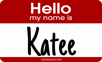 Hello my name is Katee png download