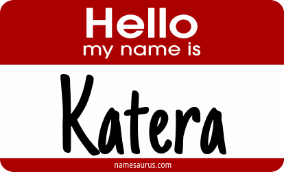 Hello my name is Katera png download