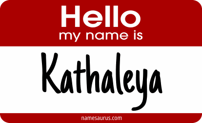 Hello my name is Kathaleya png download