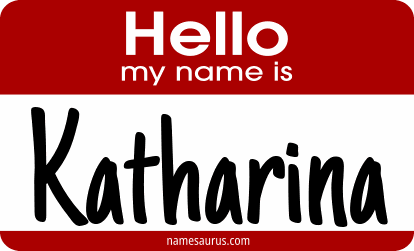 Hello my name is Katharina png download