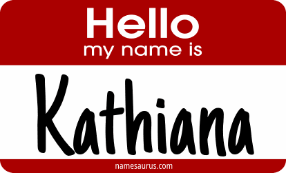 Hello my name is Kathiana png download