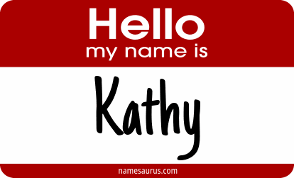 Hello my name is Kathy png download