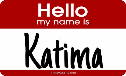 Hello my name is Katima png download