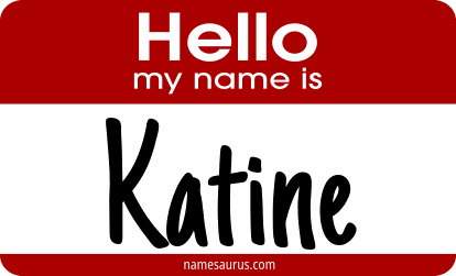 Hello my name is Katine png download