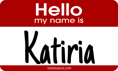 Hello my name is Katiria png download